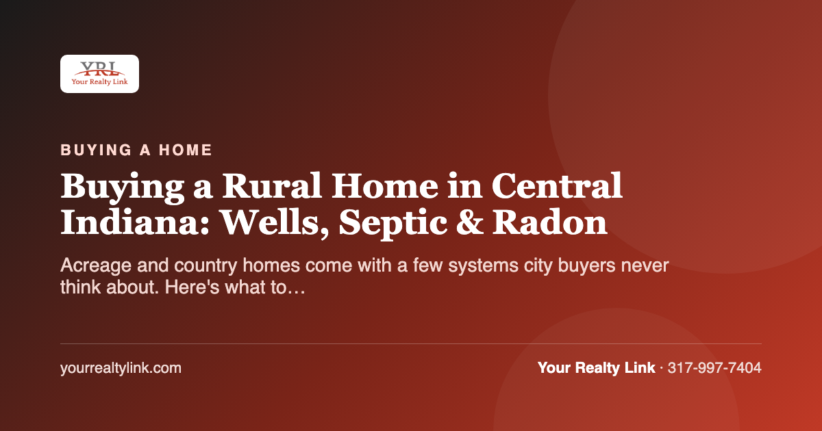 buying a rural home in central indiana: wells, septic & radon