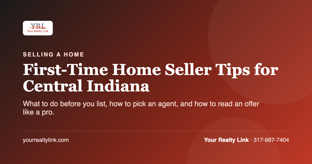 first-time home seller tips for central indiana