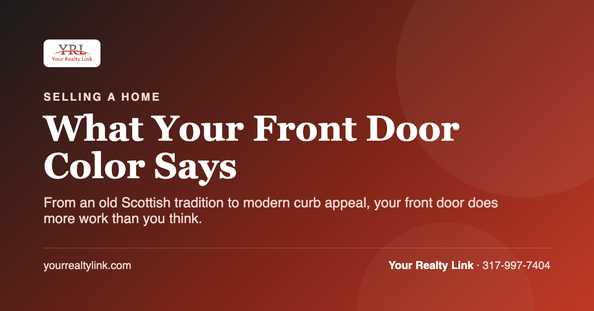 what your front door color says