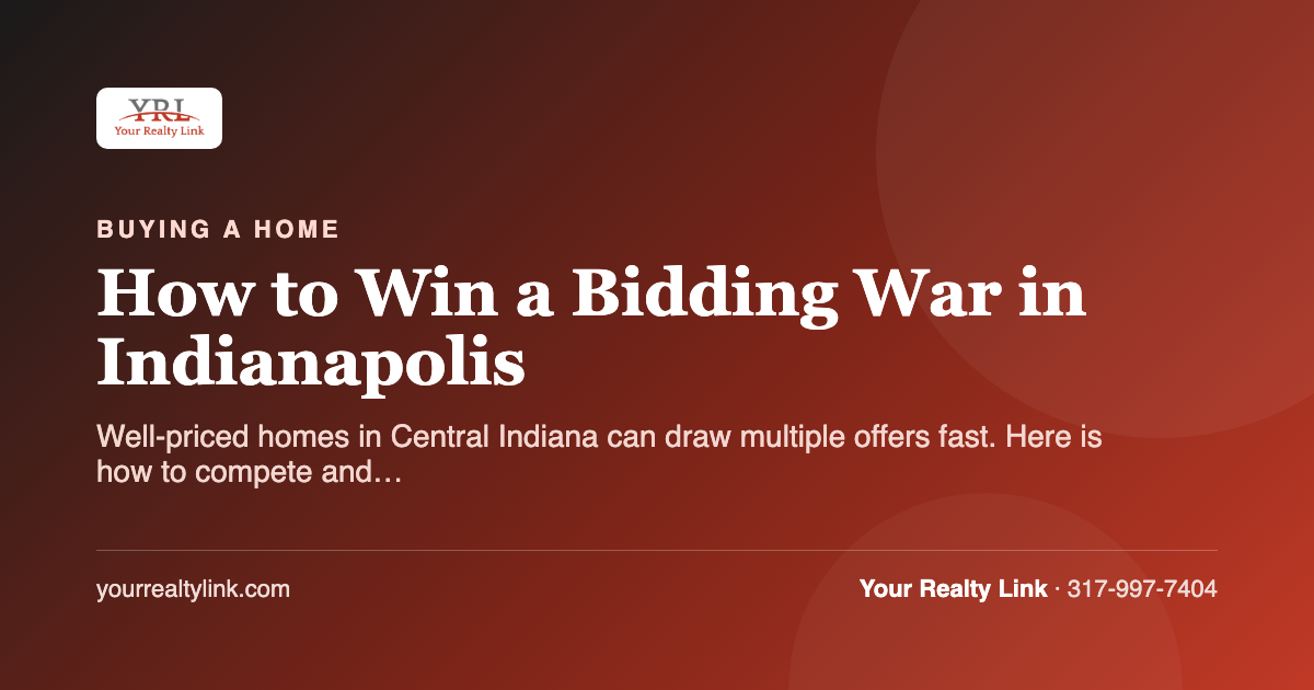 how to win a bidding war in indianapolis