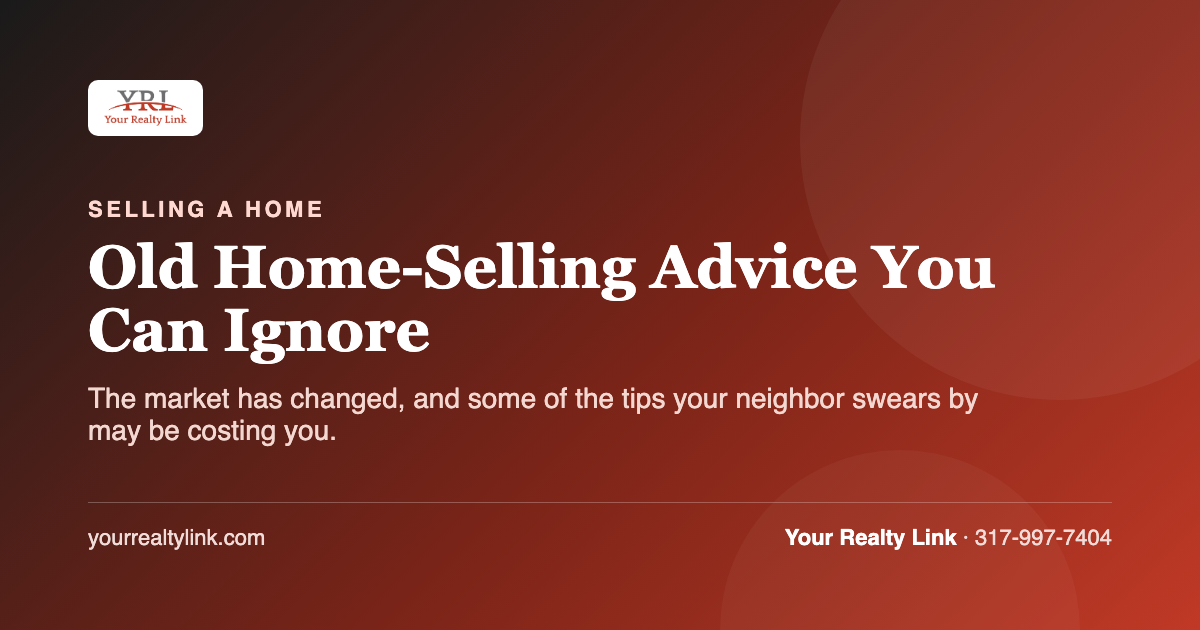 old home-selling advice you can ignore