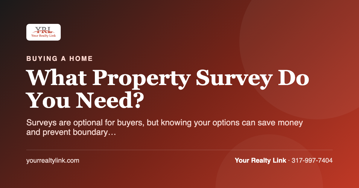 what property survey do you need?