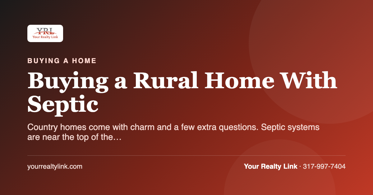 buying a rural home with septic