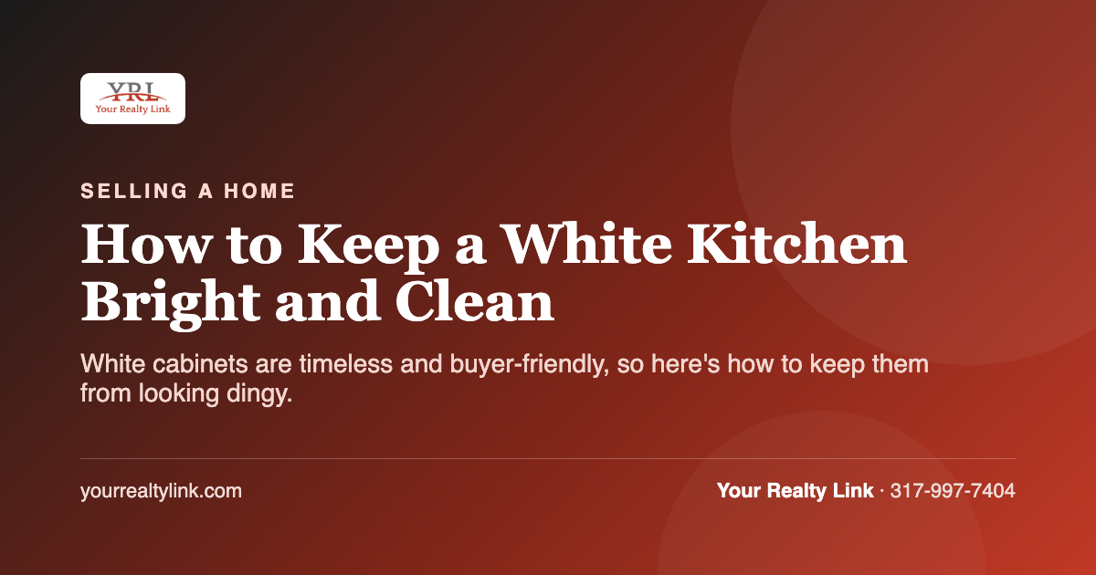 how to keep a white kitchen bright and clean